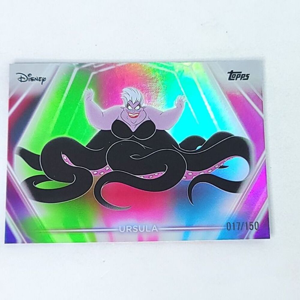 Ursula Topps 2026 Disney Neon Holo Parallel Refractor Limited 017/150